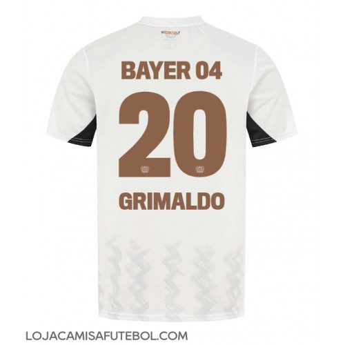 Camisa de Futebol Bayer Leverkusen Alejandro Grimaldo #20 Equipamento Secundário 2024-25 Manga Curta